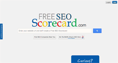 Desktop Screenshot of freeseoscorecard.com