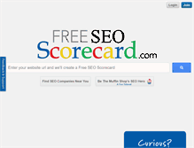 Tablet Screenshot of freeseoscorecard.com